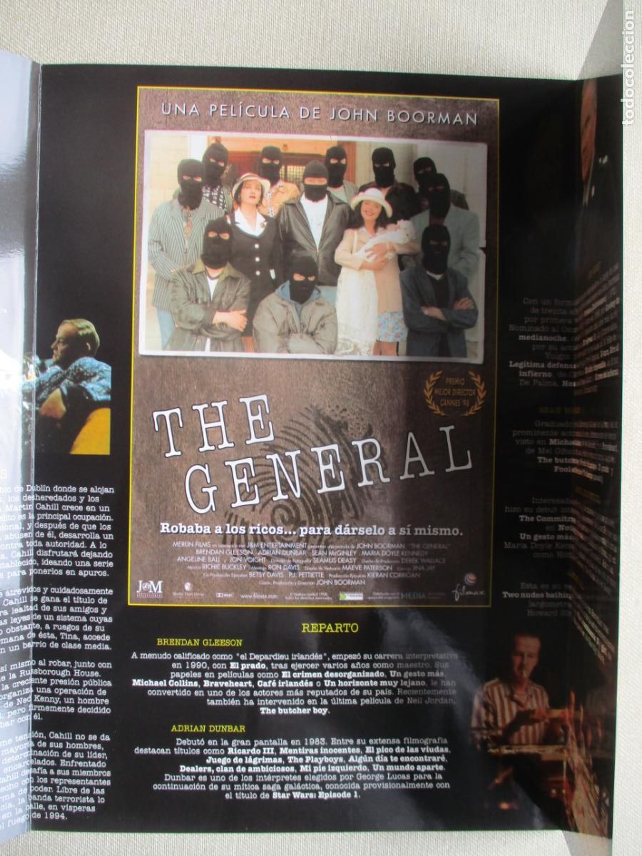 Cine: THE GENERAL. GUIA ORIGINAL ESTRENO. PEDIDO MINIMO EN GUIAS 10 EUROS.