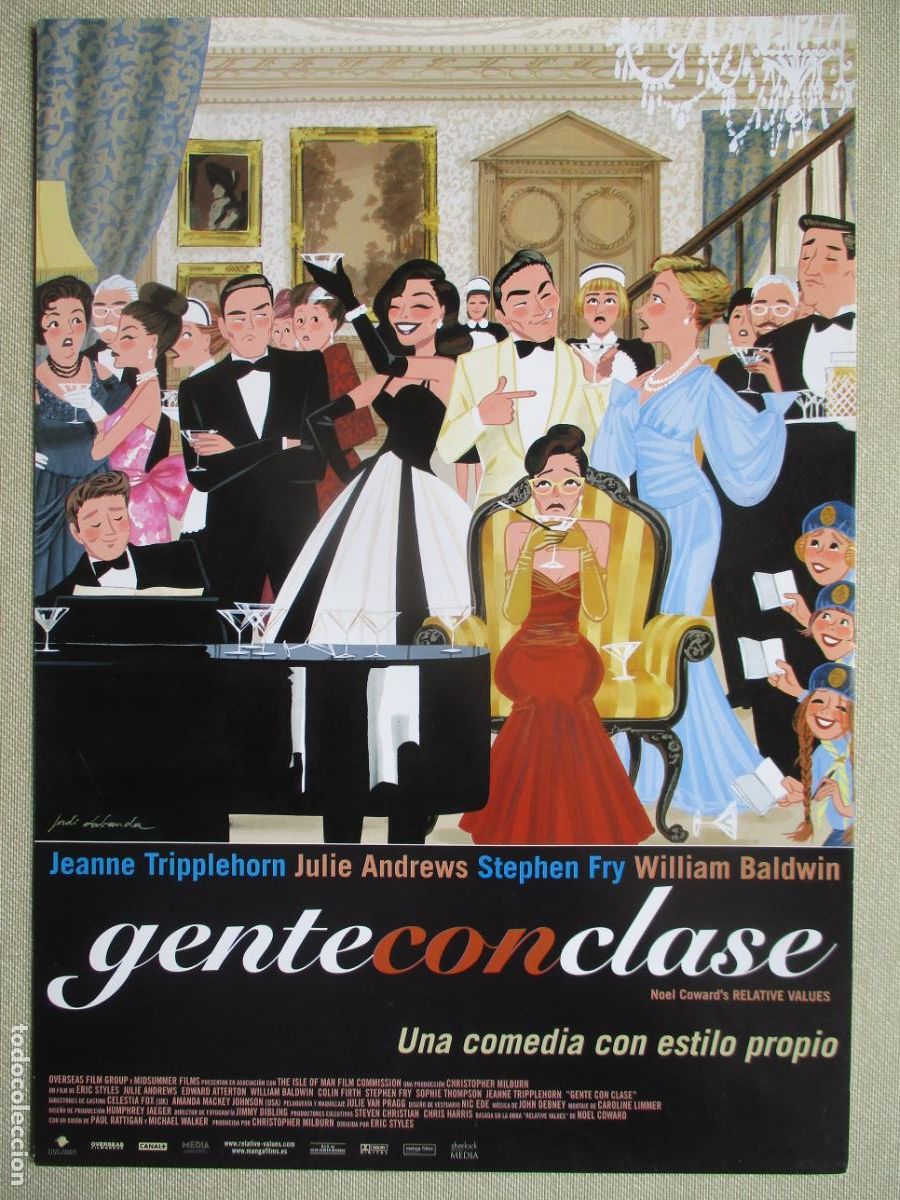 Cine: GENTE CON CLASE. GUIA ORIGINAL ESTRENO (SOLO PORTADA). PEDIDO MINIMO EN GUIAS 10 EUROS.