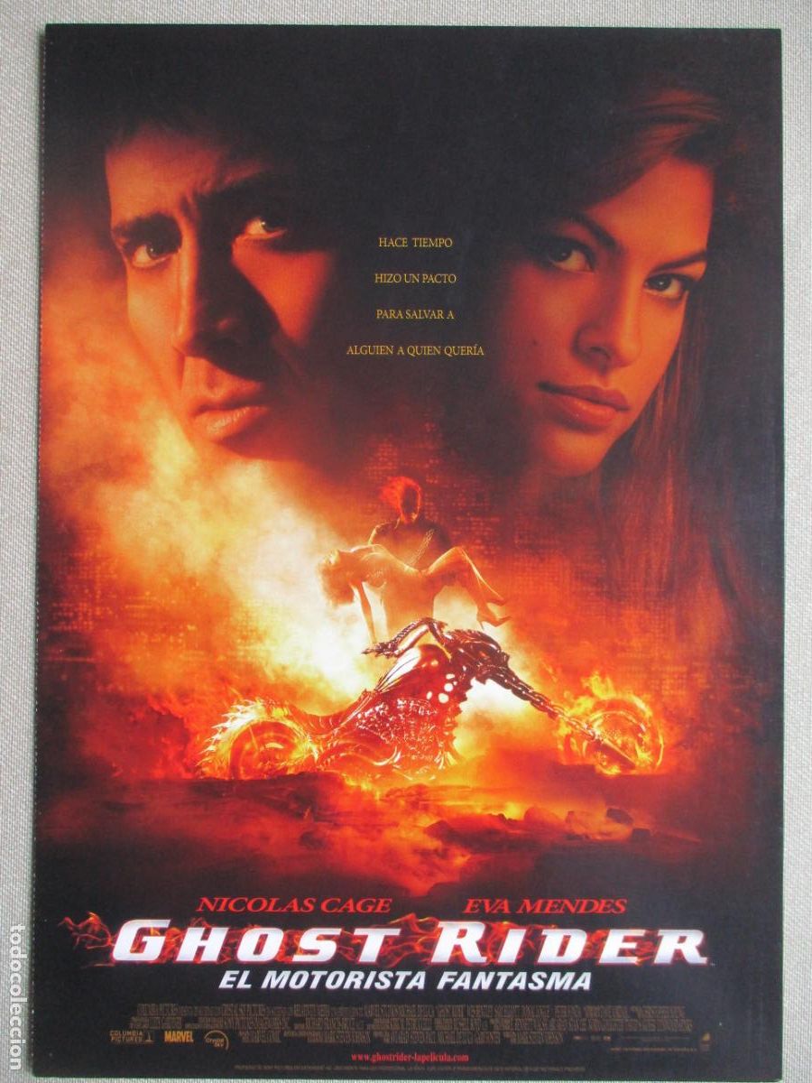 Cine: GHOST RIDER EL MOTORISTA FANTASMA. GUIA ORIGINAL ESTRENO. PEDIDO MINIMO EN GUIAS 10 EUROS.