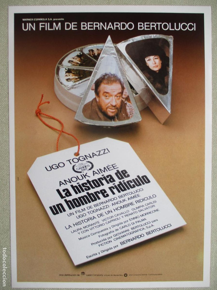 Cine: LA HISTORIA DE UN HOMBRE RIDICULO. GUIA ORIGINAL ESTRENO. PEDIDO MINIMO EN GUIAS 10 EUROS.