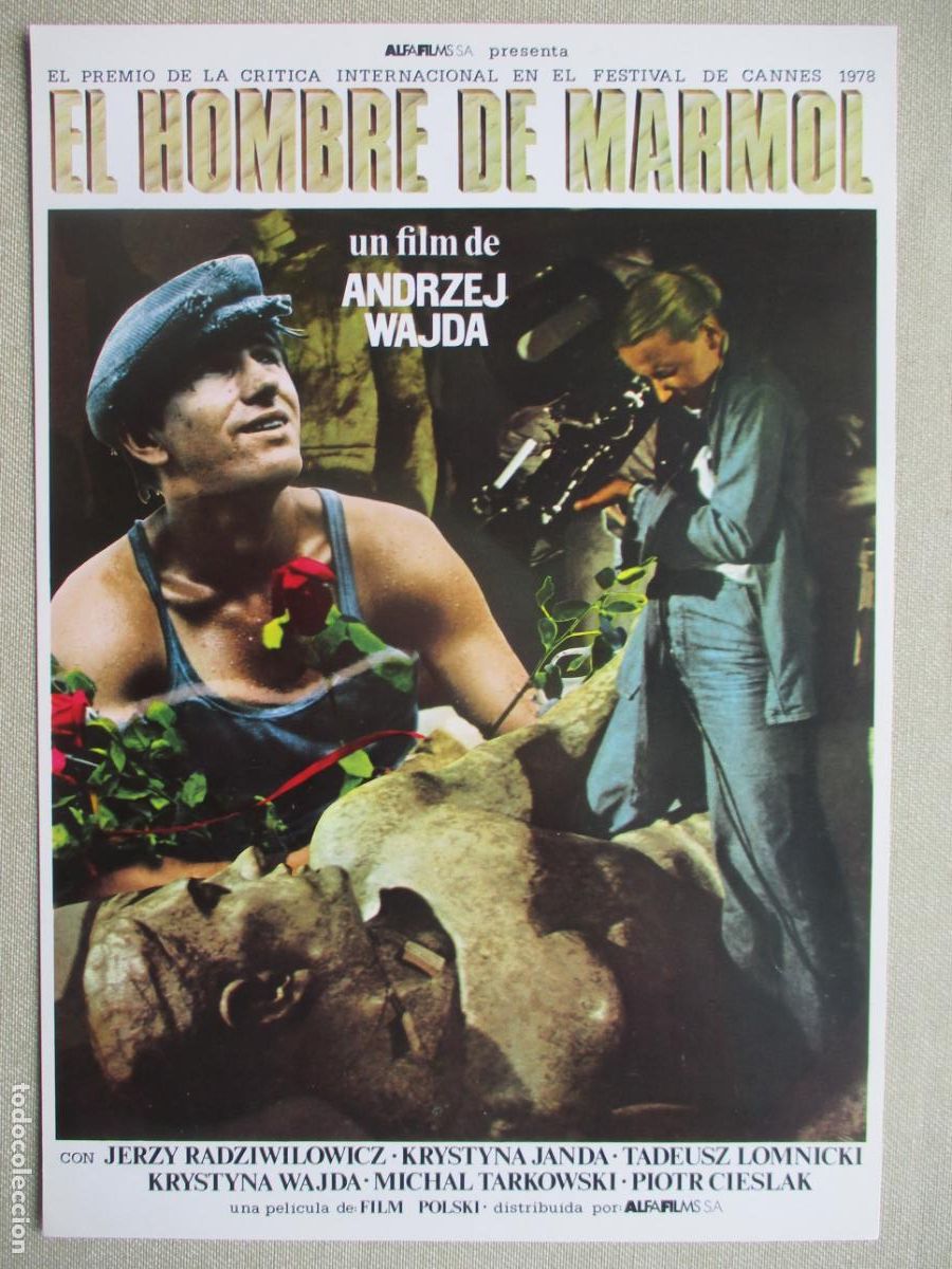 Cine: EL HOMBRE DE MARMOL. GUIA ORIGINAL ESTRENO. PEDIDO MINIMO EN GUIAS 10 EUROS.