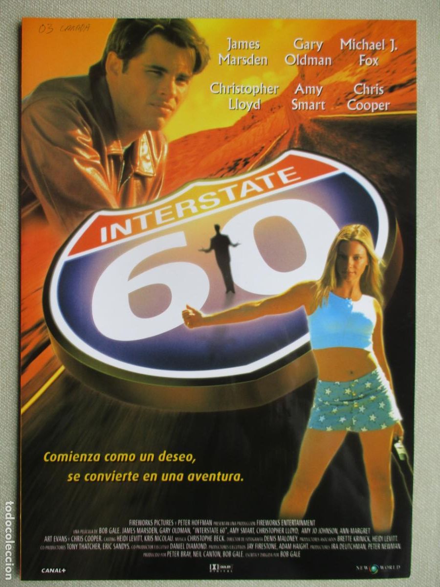 Cine: INTERSTATE 60. GUIA ORIGINAL ESTRENO. PEDIDO MINIMO EN GUIAS 10 EUROS.