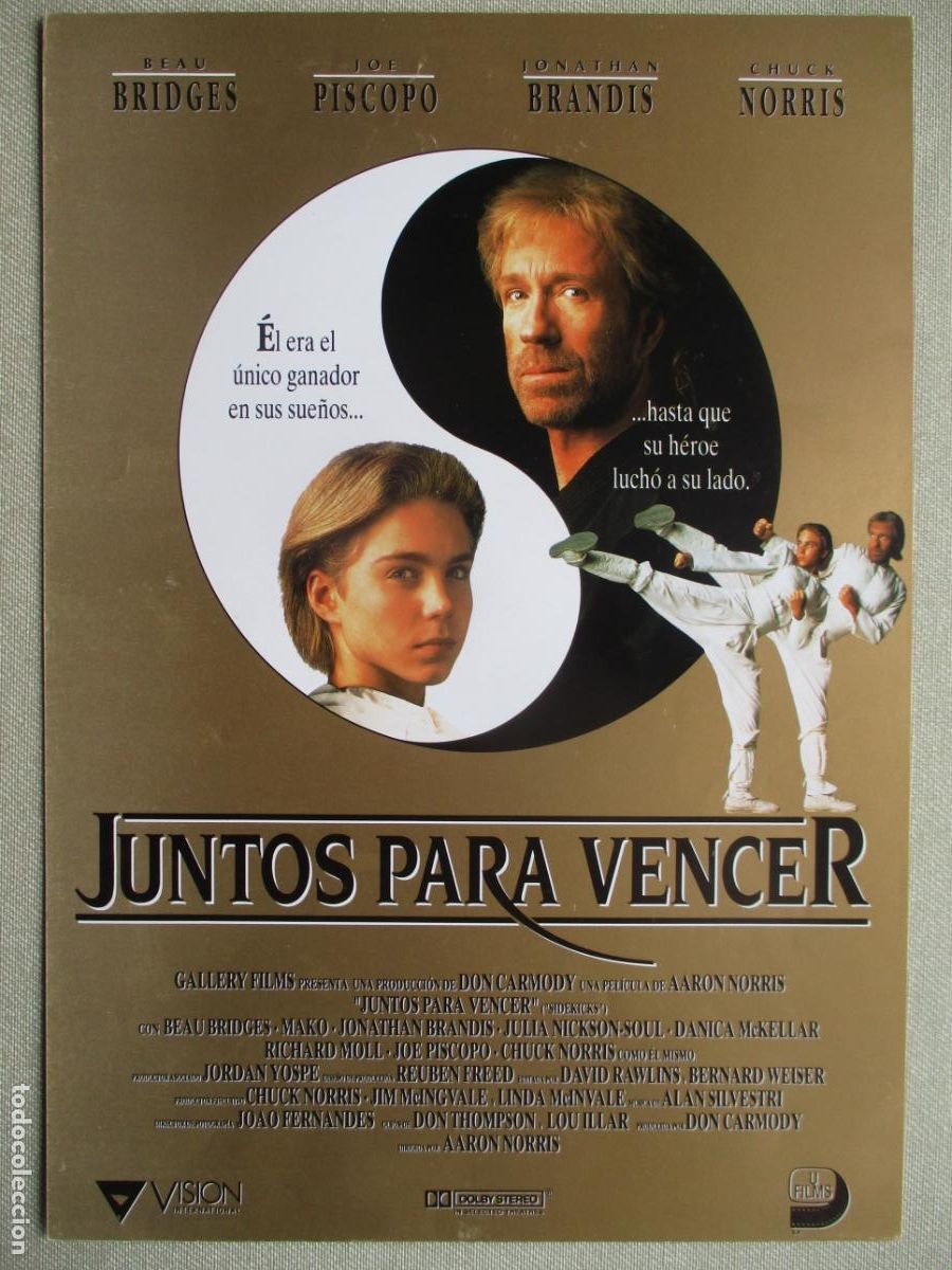 Cine: JUNTOS PARA VENCER. GUIA ORIGINAL ESTRENO. PEDIDO MINIMO EN GUIAS 10 EUROS.