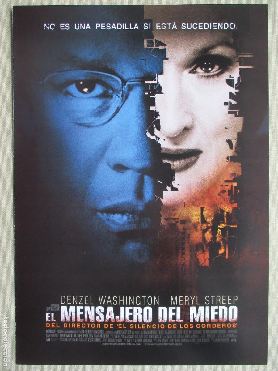 Cine: EL MENSAJERO DEL MIEDO. GUIA ORIGINAL ESTRENO. PEDIDO MINIMO EN GUIAS 10 EUROS.