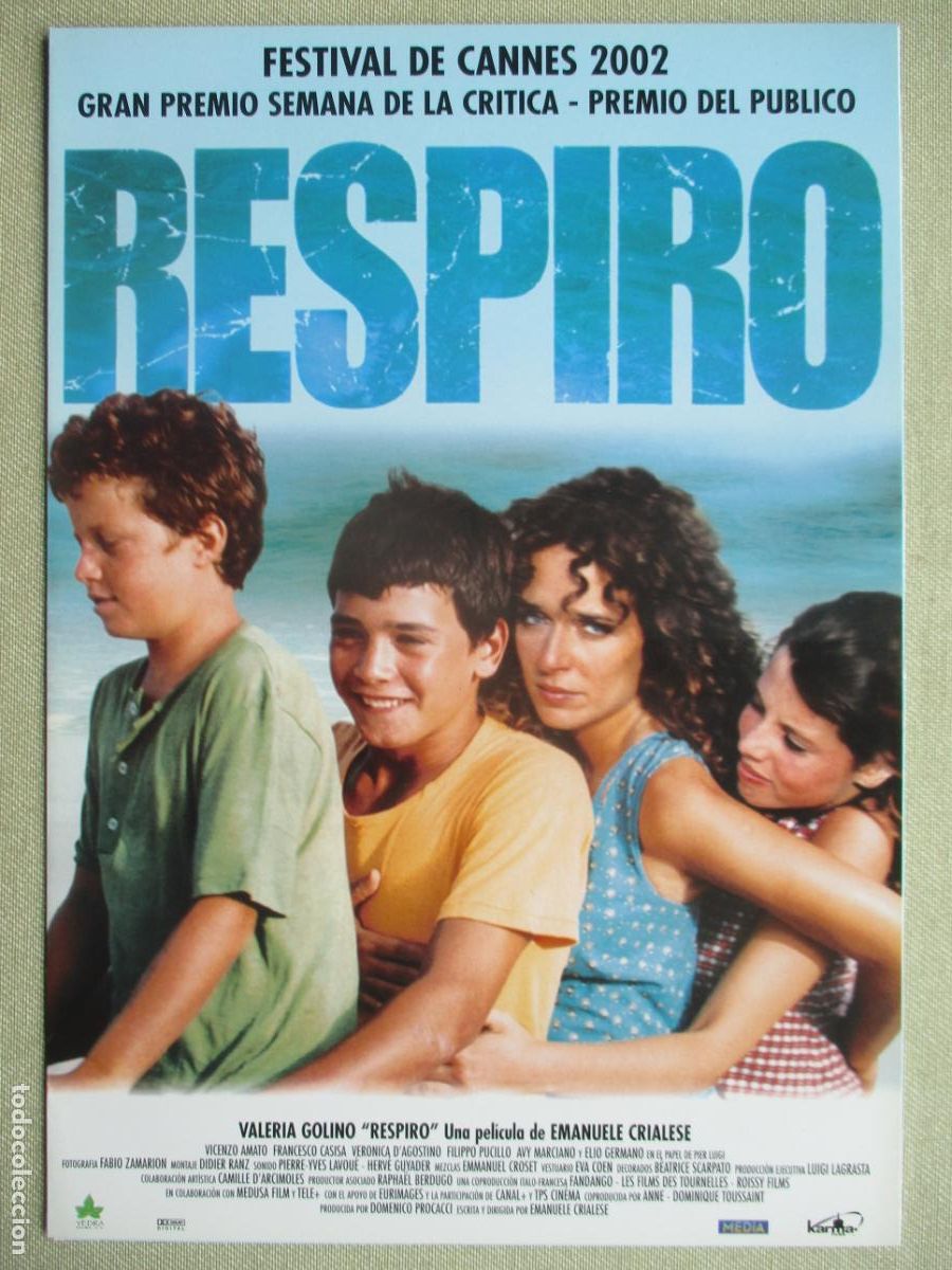 Cine: RESPIRO. GUIA ORIGINAL ESTRENO. PEDIDO MINIMO EN GUIAS 10 EUROS.