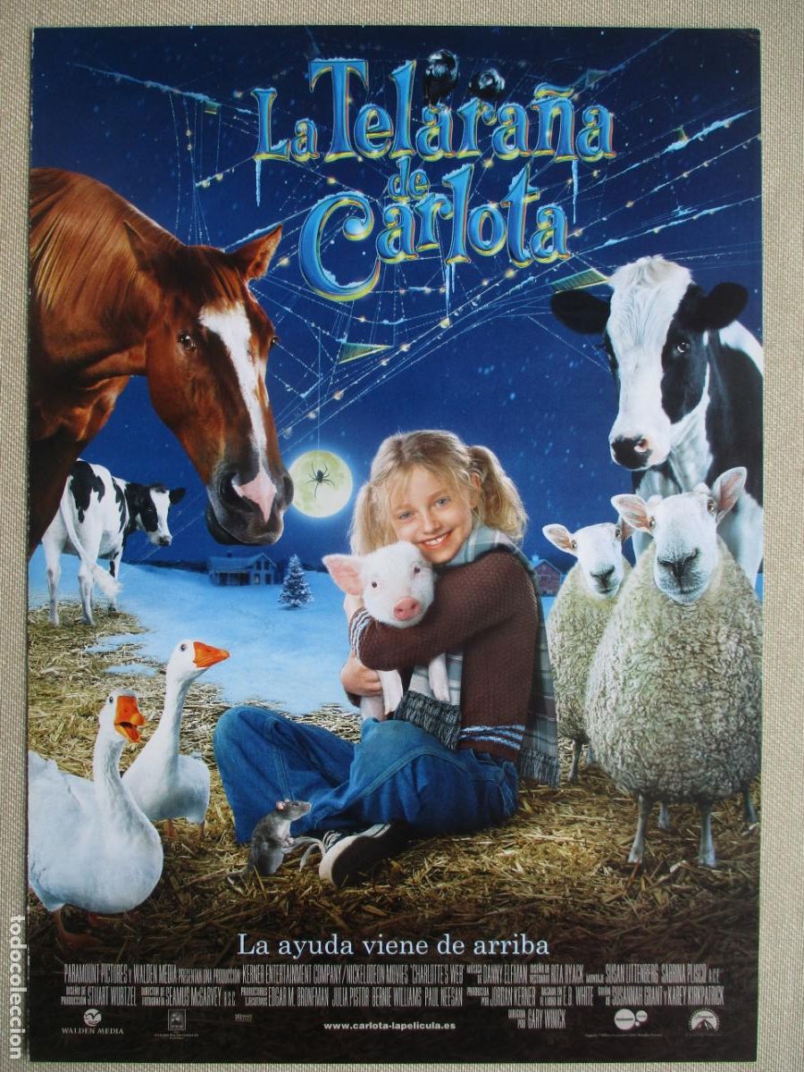 Cine: LA TELARA&Ntilde;A DE CARLOTA. GUIA ORIGINAL ESTRENO. PEDIDO MINIMO EN GUIAS 10 EUROS.