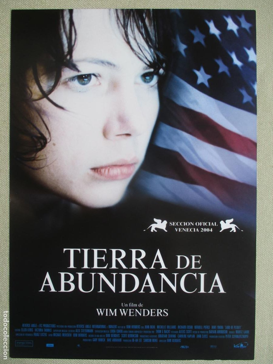Cine: TIERRA DE ABUNDANCIA. GUIA ORIGINAL ESTRENO. PEDIDO MINIMO EN GUIAS 10 EUROS.