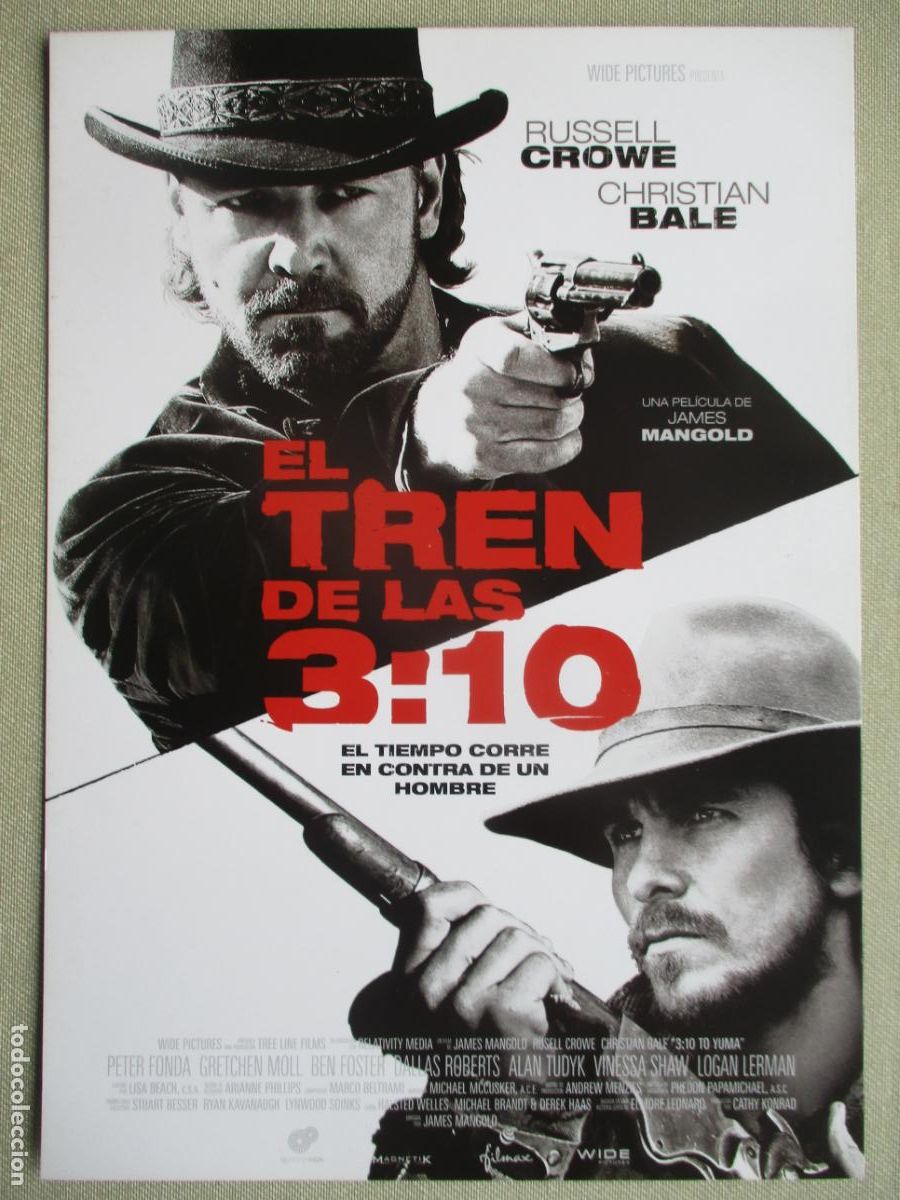 Cine: EL TREN DE LAS 3:10. GUIA ORIGINAL ESTRENO. PEDIDO MINIMO EN GUIAS 10 EUROS.