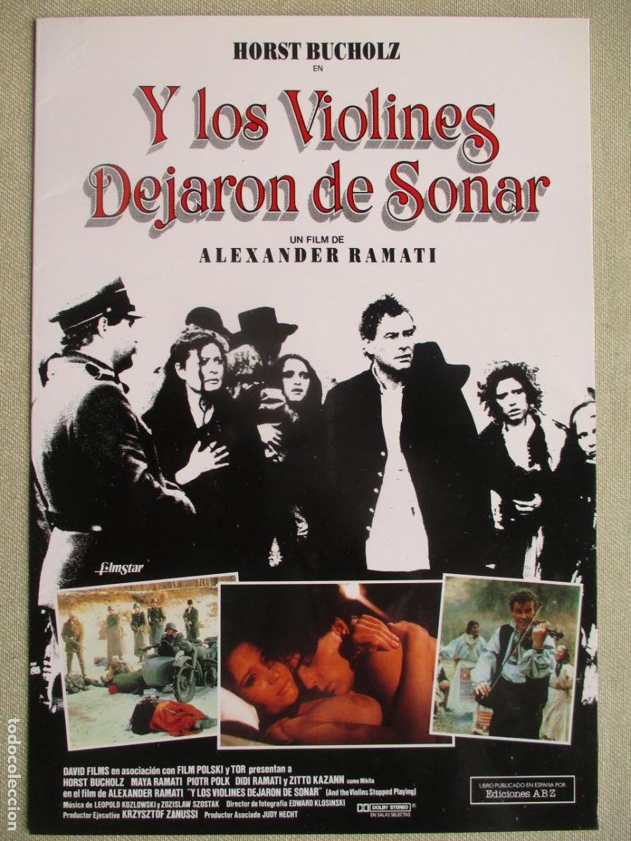 Cine: Y LOS VIOLINES DEJARON DE SONAR. GUIA ORIGINAL ESTRENO. PEDIDO MINIMO EN GUIAS 10 EUROS.
