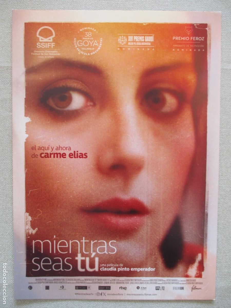 Cine: MIENTRAS SEAS TU. GUIA ORIGINAL ESTRENO. PEDIDO MINIMO EN GUIAS 10 EUROS.