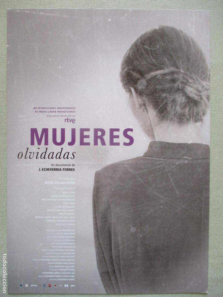 Cinema: MUJERES OLVIDADAS. GUIA ORIGINAL ESTRENO. PEDIDO MINIMO EN GUIAS 10 EUROS.