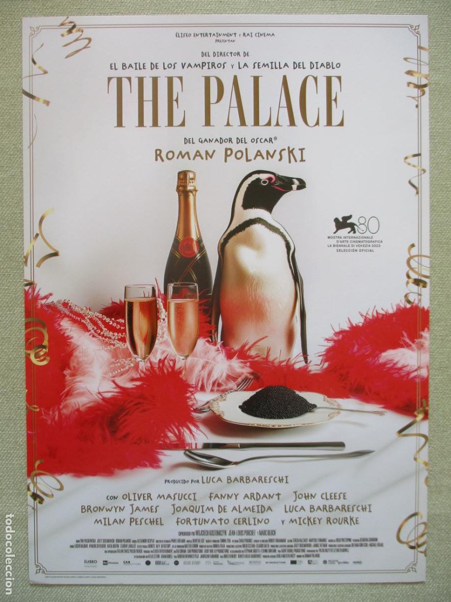 Cinema: THE PALACE. GUIA ORIGINAL ESTRENO. PEDIDO MINIMO EN GUIAS 10 EUROS.