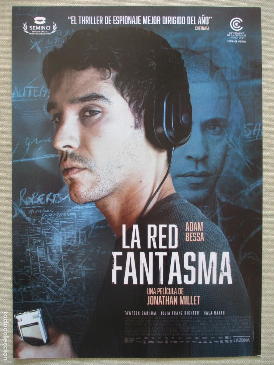 Cinema: LA RED FANTASMA. GUIA ORIGINAL ESTRENO. PEDIDO MINIMO EN GUIAS 10 EUROS.