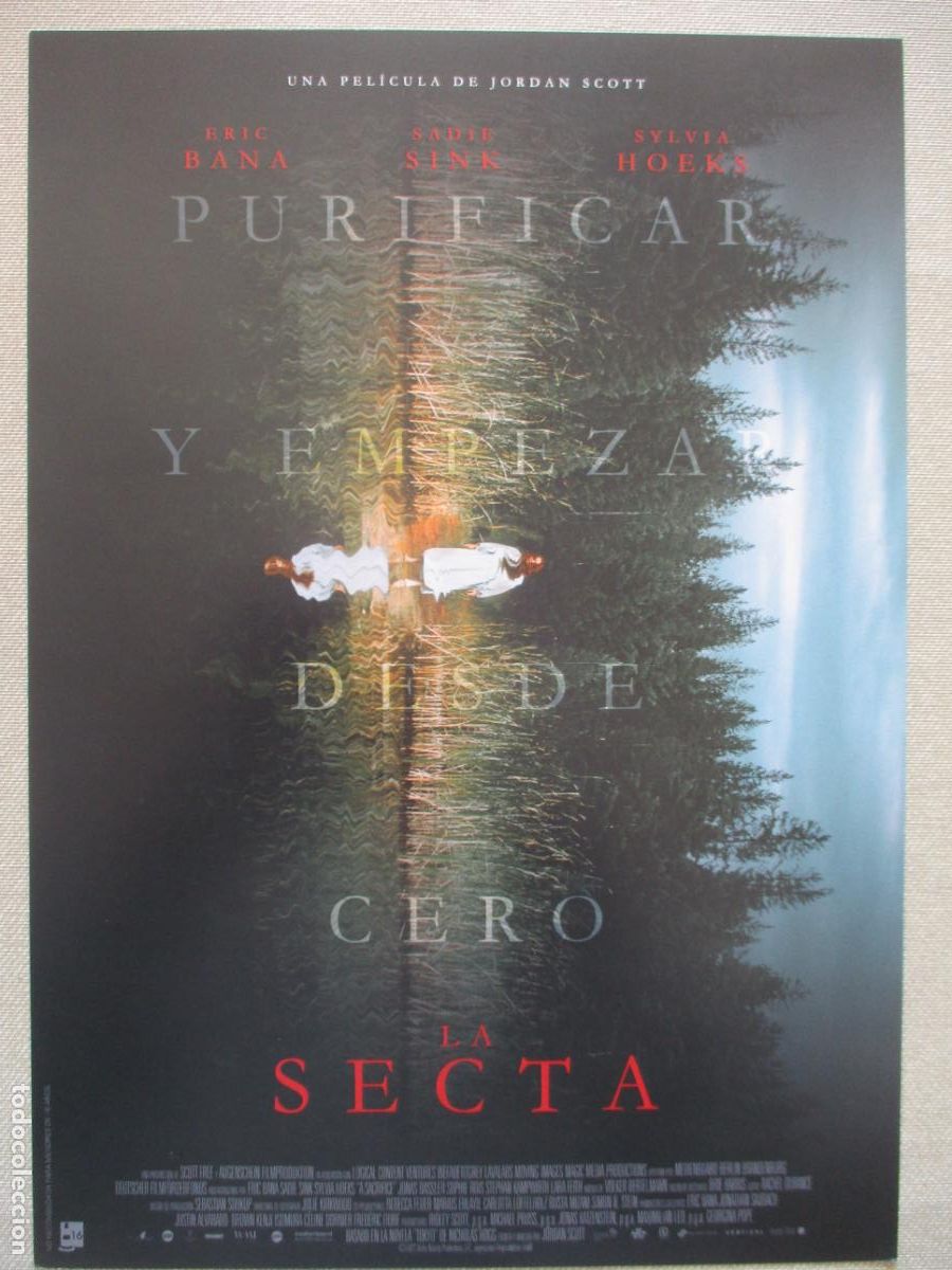 Cinema: LA SECTA. GUIA ORIGINAL ESTRENO. PEDIDO MINIMO EN GUIAS 10 EUROS.