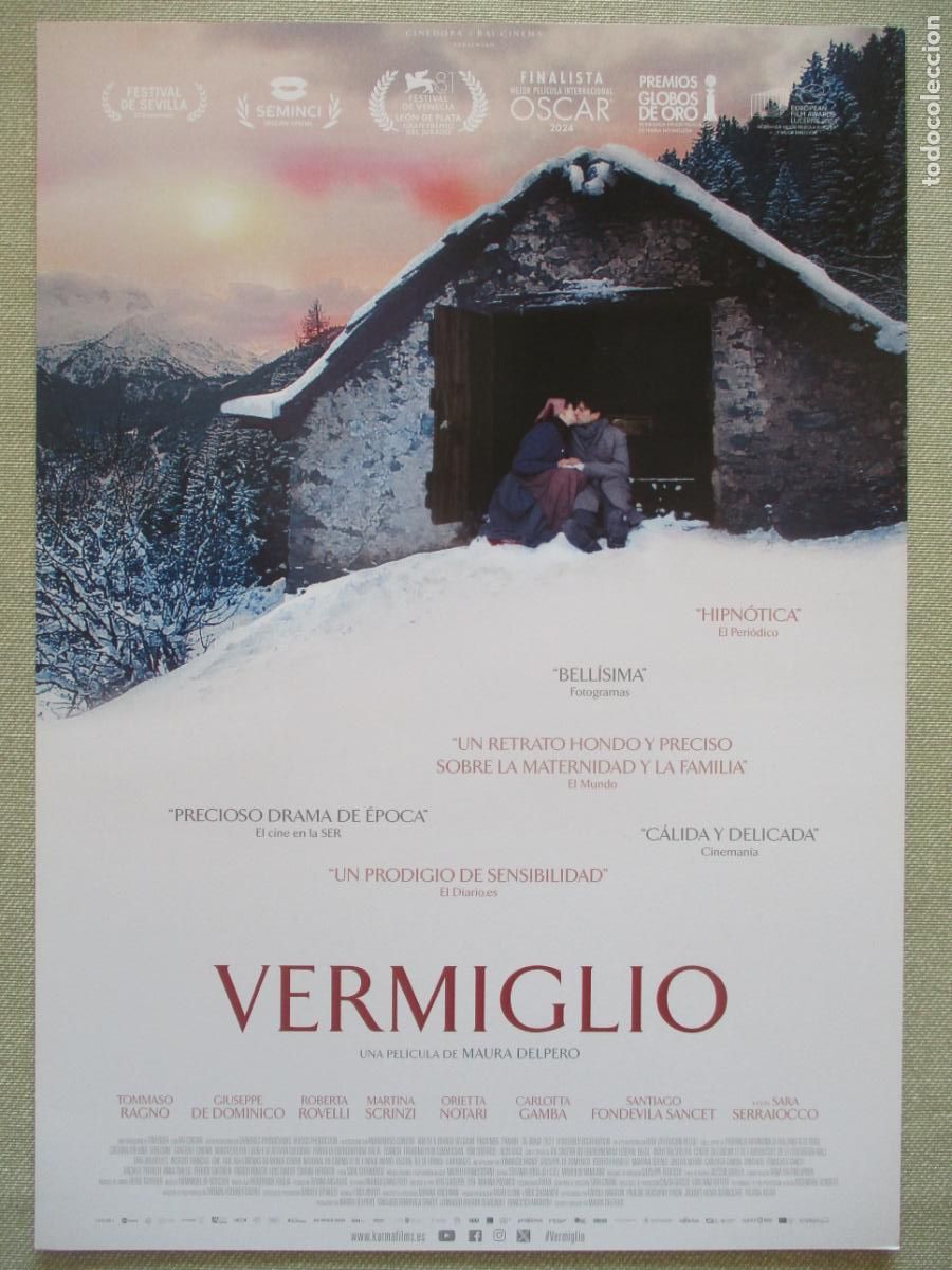 Cine: VERMIGLIO. GUIA ORIGINAL ESTRENO. PEDIDO MINIMO EN GUIAS 10 EUROS.