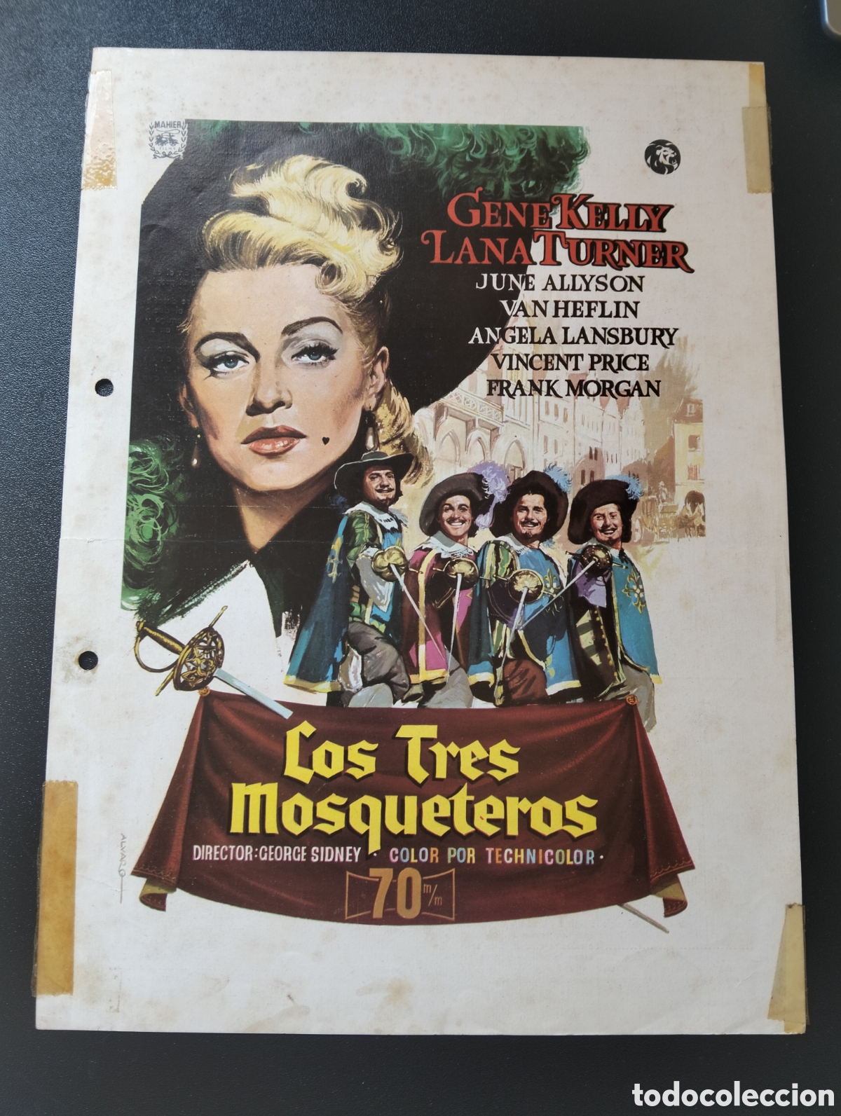 Cine: los tres mosqueteros gene kelly lana turner june allyson - GUIA DE CINE ORIGINAL