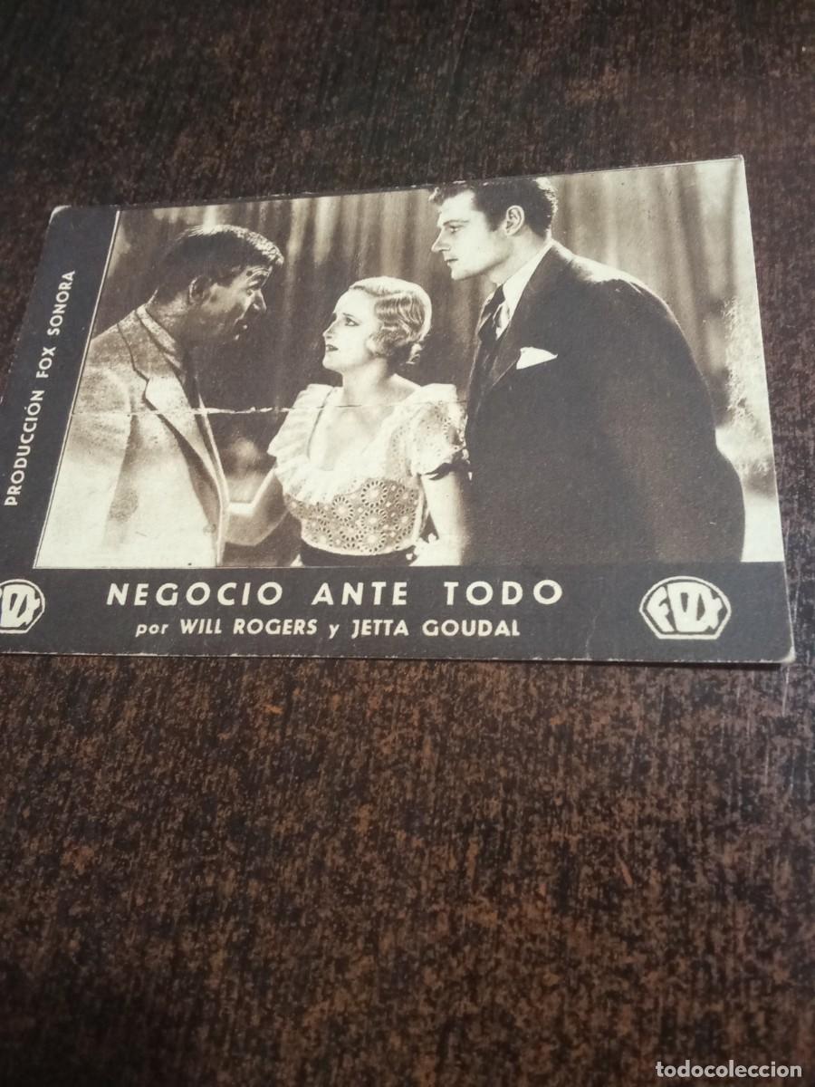 Cine: Negocio ante todo.Will Rogers Jetta Goudal.