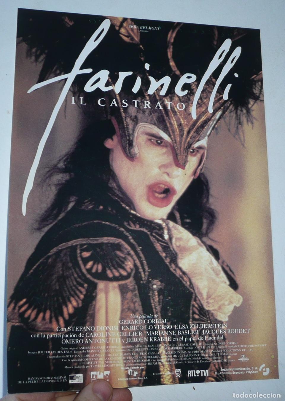 Cine: Farinelli il castrato (G&eacute;rard Corbiau, 1994) Stefano Dionisi, Elsa Zylberstein, Enrico Lo Verso