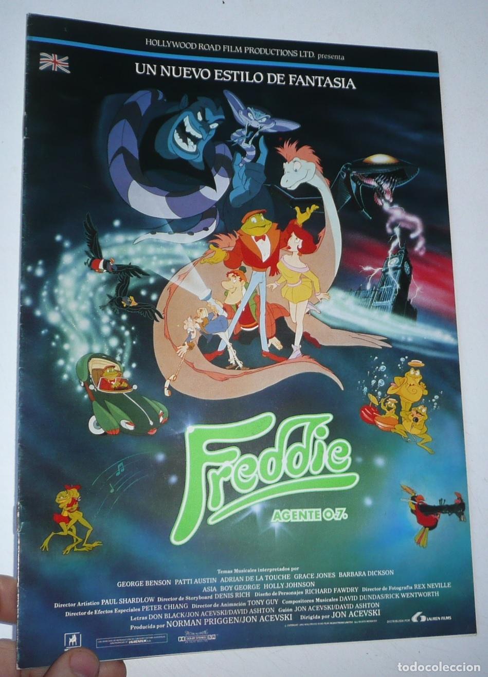 Cinema: Freddie, agente 0.7 (Freddie La Rana) (Jon Acevski, 1992) Gu&iacute;a de cine. Pel&iacute;cula de animaci&oacute;n