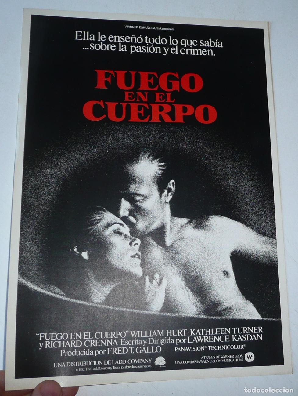 Cinema: Fuego en el cuerpo (Lawrence Kasdan, 1981) William Hurt, Kathleen Turner, Richard Crenna, Ted Danson