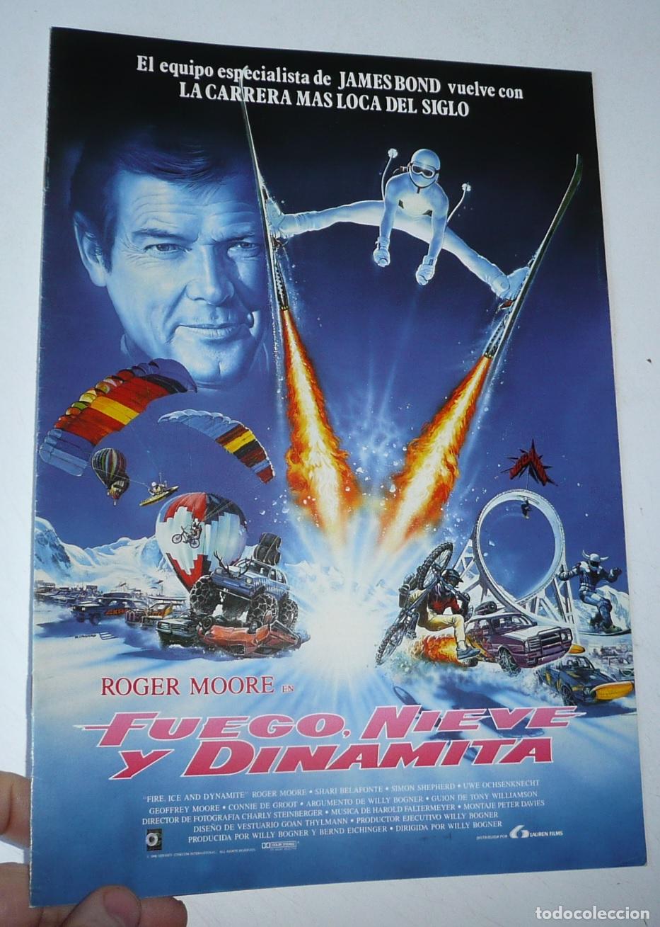 Cine: Fuego, nieve y dinamita (Willy Bogner, 1990) Roger Moore, Shari Belafonte, Simon Shepherd