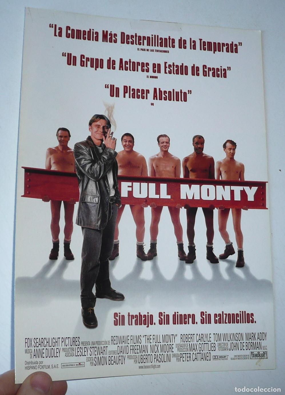 Cine: Full Monty (Peter Cattaneo, 1997) Robert Carlyle, Mark Addy, Tom Wilkinson, Lesley Sharp Paul Barber