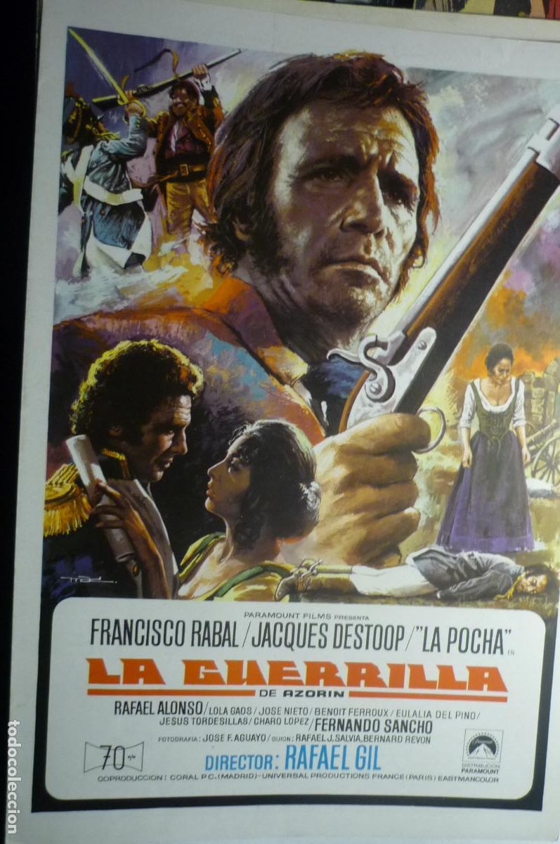 Cine: GUIA DOBLE LA GUERRILLA,. FRANCISCO RABAL