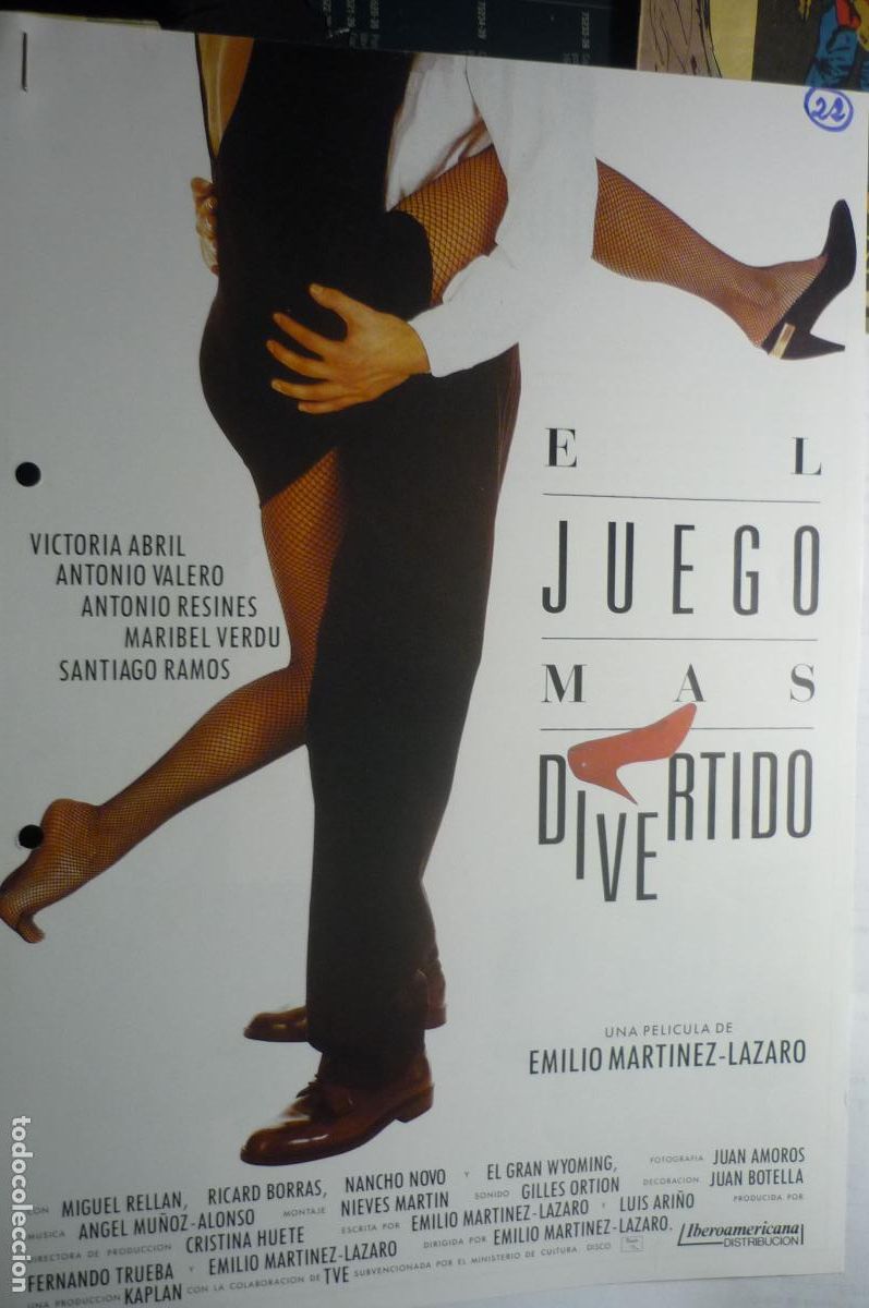 Cine: GUIA EL JUEGO MAS DIVERTIDO.-VICTORIA ABRIL