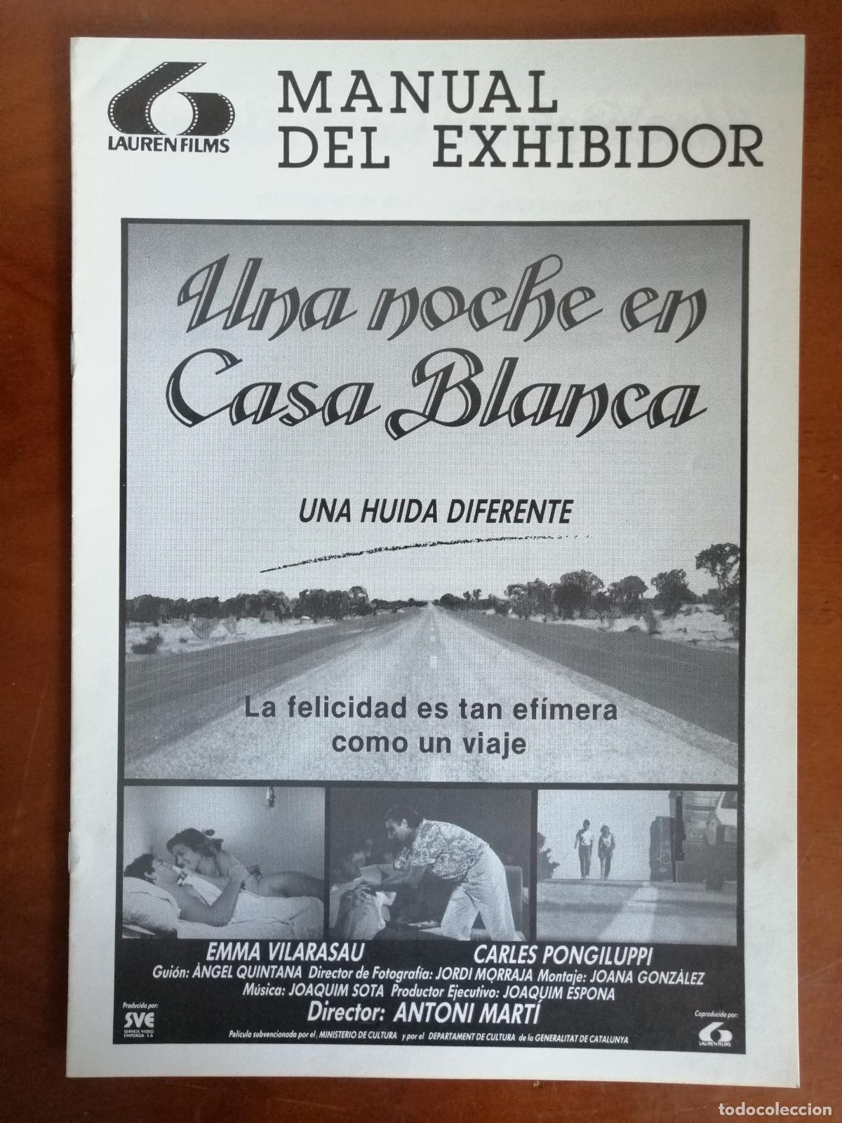 Cine: G11167 UNA NOCHE EN CASA BLANCA-LIBRO 8 PAGINAS-EN ESPA&Ntilde;OL