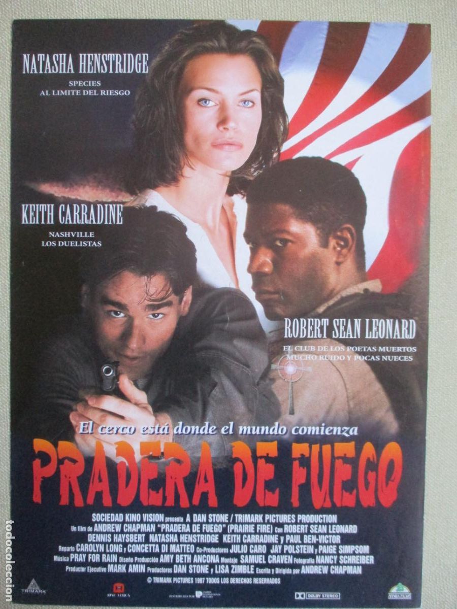 Kino: PRADERA DE FUEGO. GUIA ORIGINAL ESTRENO. PEDIDO MINIMO EN GUIAS 10 EUROS.
