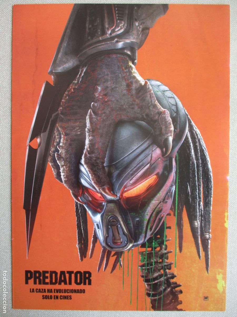 Cine: PREDATOR. GUIA ORIGINAL ESTRENO. PEDIDO MINIMO EN GUIAS 10 EUROS.