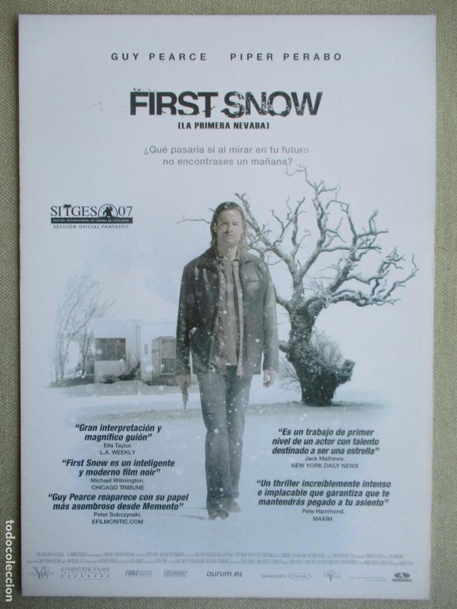 Cine: LA PRIMERA NEVADA. GUIA ORIGINAL ESTRENO. PEDIDO MINIMO EN GUIAS 10 EUROS.