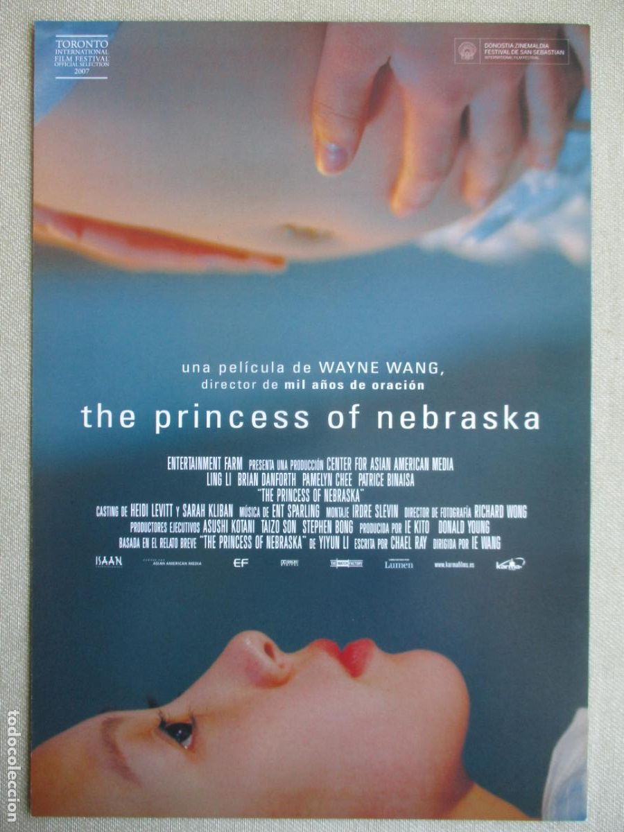 Cine: THE PRINCESS OF NEBRASKA. GUIA ORIGINAL ESTRENO. PEDIDO MINIMO EN GUIAS 10 EUROS.