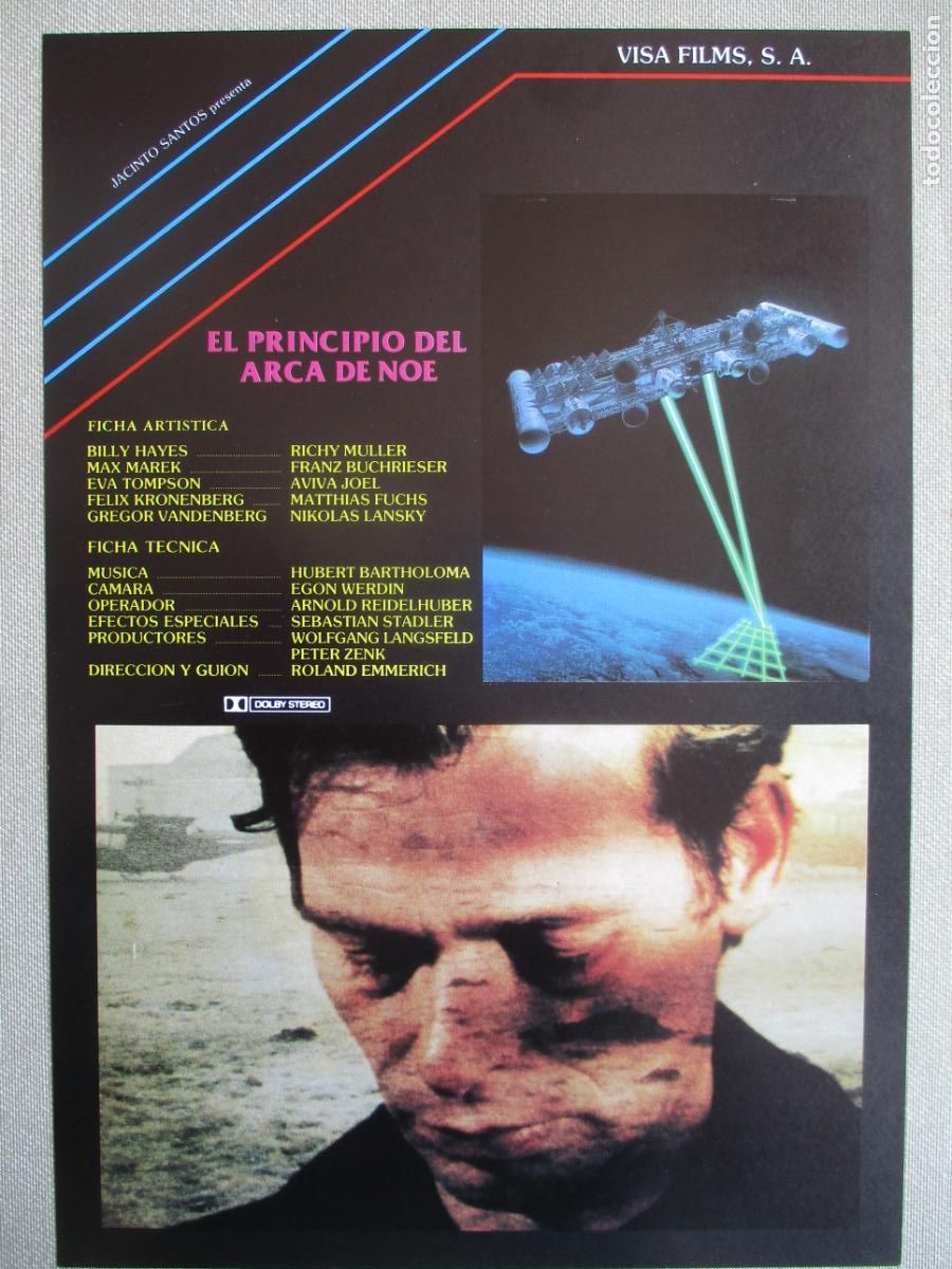 Cine: EL PRINCIPIO DEL ARCA DE NOE. GUIA ORIGINAL ESTRENO. PEDIDO MINIMO EN GUIAS 10 EUROS.