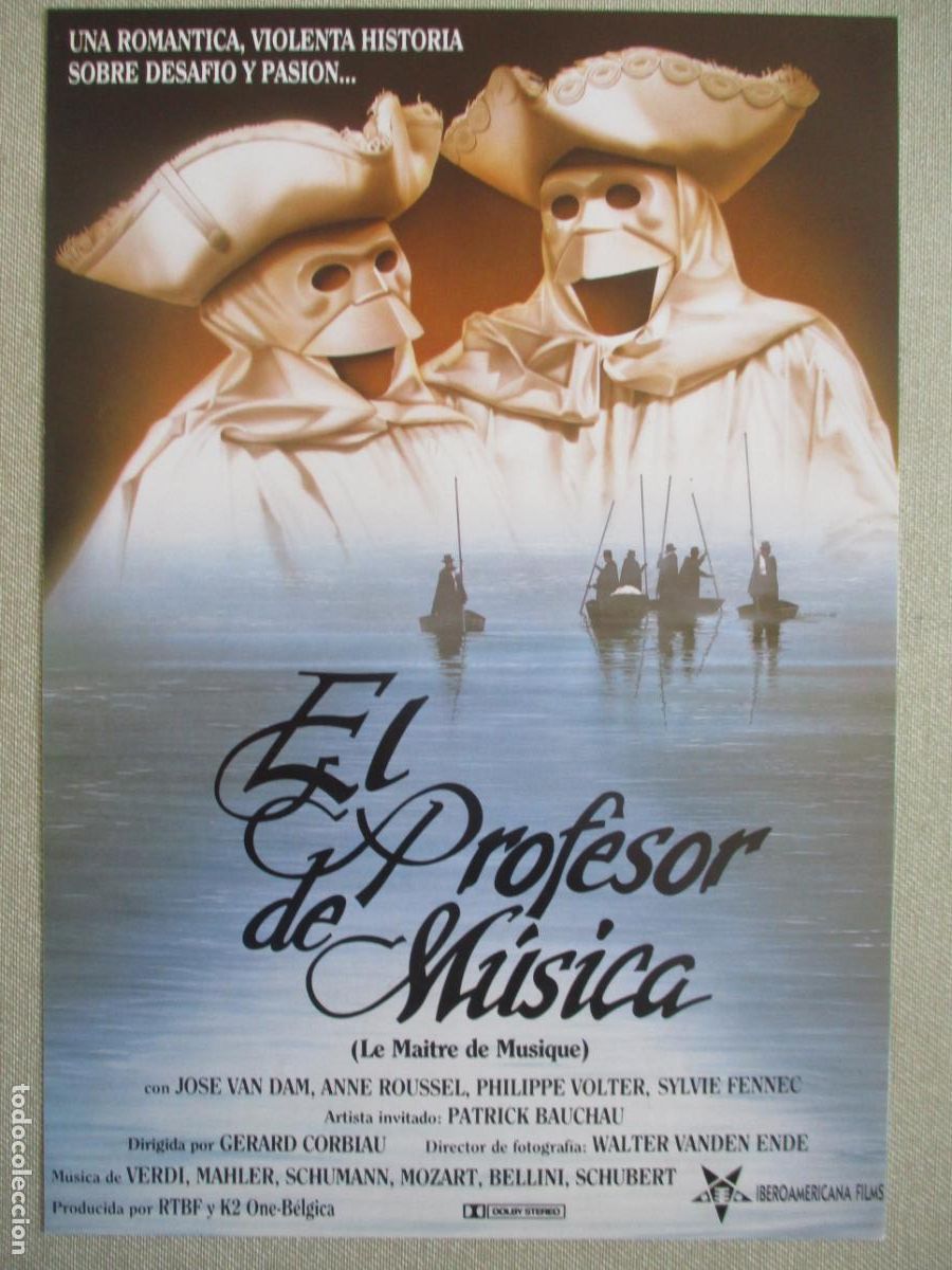 Cine: EL PROFESOR DE MUSICA. GUIA ORIGINAL ESTRENO. PEDIDO MINIMO EN GUIAS 10 EUROS.