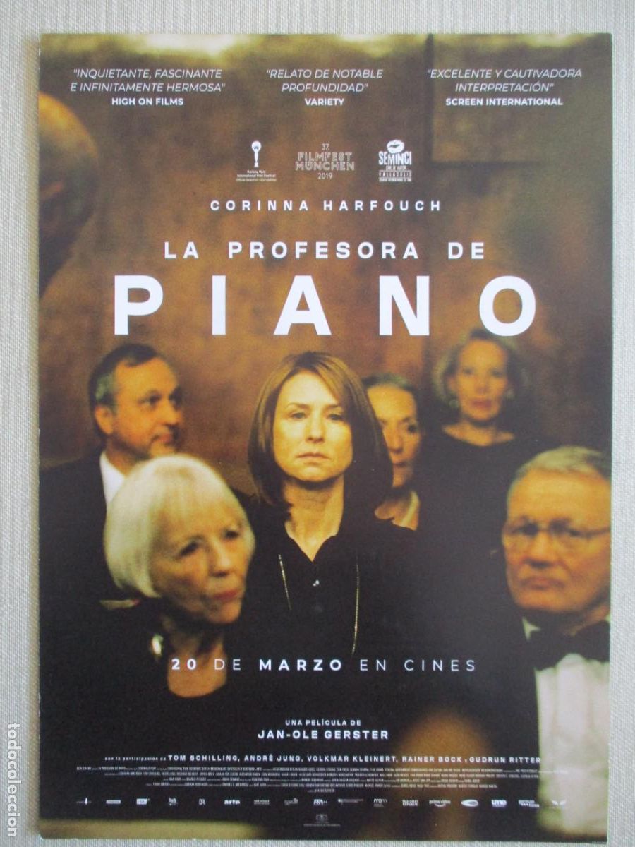 Cine: LA PROFESORA DE PIANO. GUIA ORIGINAL ESTRENO. PEDIDO MINIMO EN GUIAS 10 EUROS.