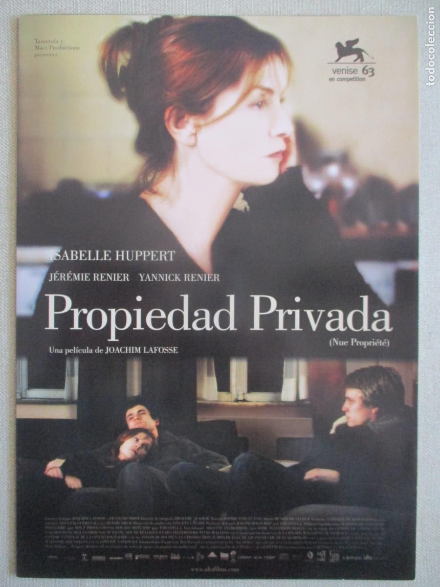 Cine: PROPIEDAD PRIVADA. GUIA ORIGINAL ESTRENO. PEDIDO MINIMO EN GUIAS 10 EUROS.