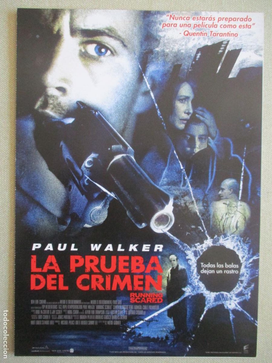 Cine: LA PRUEBA DEL CRIMEN. GUIA ORIGINAL ESTRENO. PEDIDO MINIMO EN GUIAS 10 EUROS.