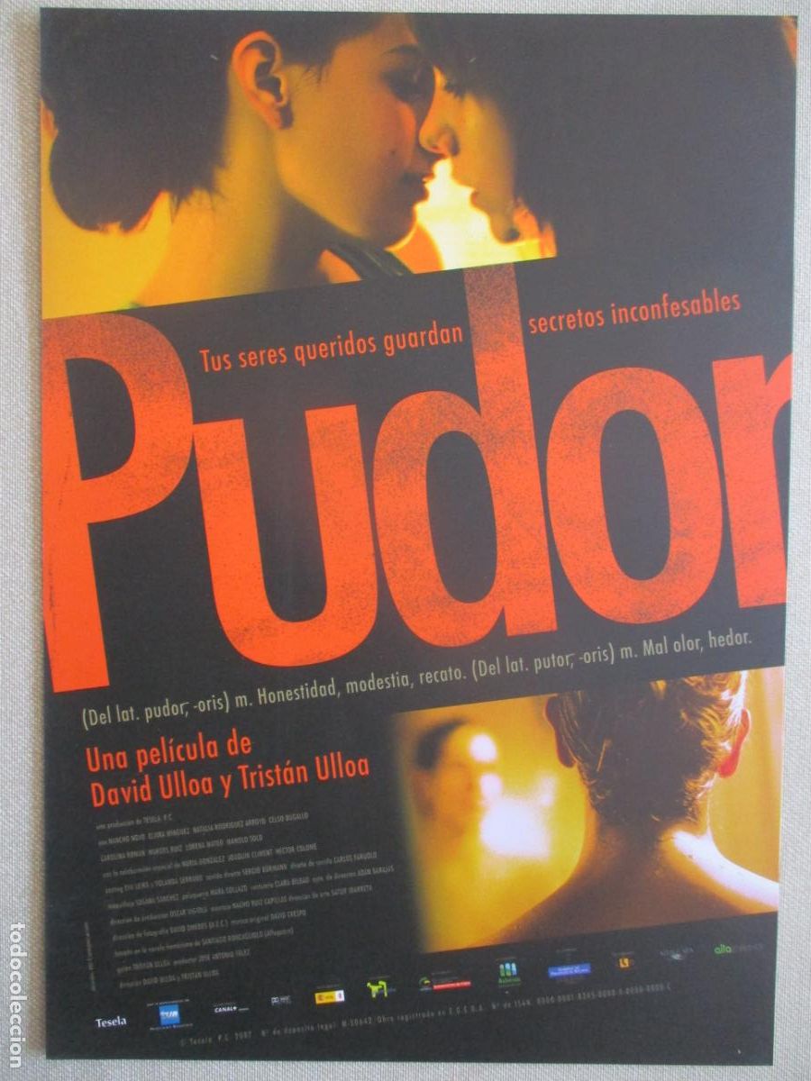 Cine: PUDOR. GUIA ORIGINAL ESTRENO. PEDIDO MINIMO EN GUIAS 10 EUROS.