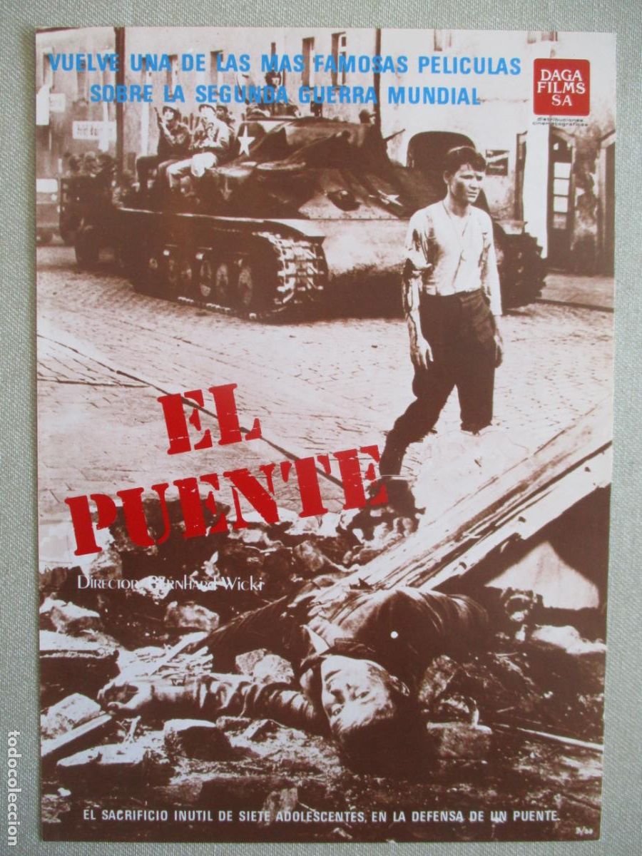 Cine: EL PUENTE. GUIA ORIGINAL ESTRENO. PEDIDO MINIMO EN GUIAS 10 EUROS.