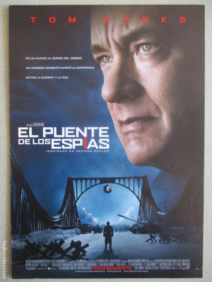 Cine: EL PUENTE DE LOS ESPIAS. GUIA ORIGINAL ESTRENO. PEDIDO MINIMO EN GUIAS 10 EUROS.