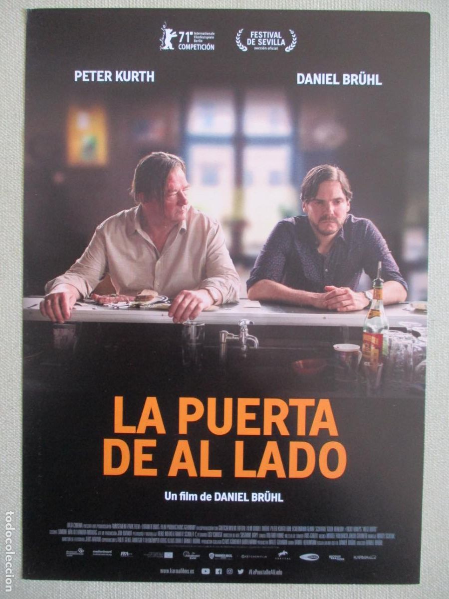 Cine: LA PUERTA DE AL LADO. GUIA ORIGINAL ESTRENO. PEDIDO MINIMO EN GUIAS 10 EUROS.