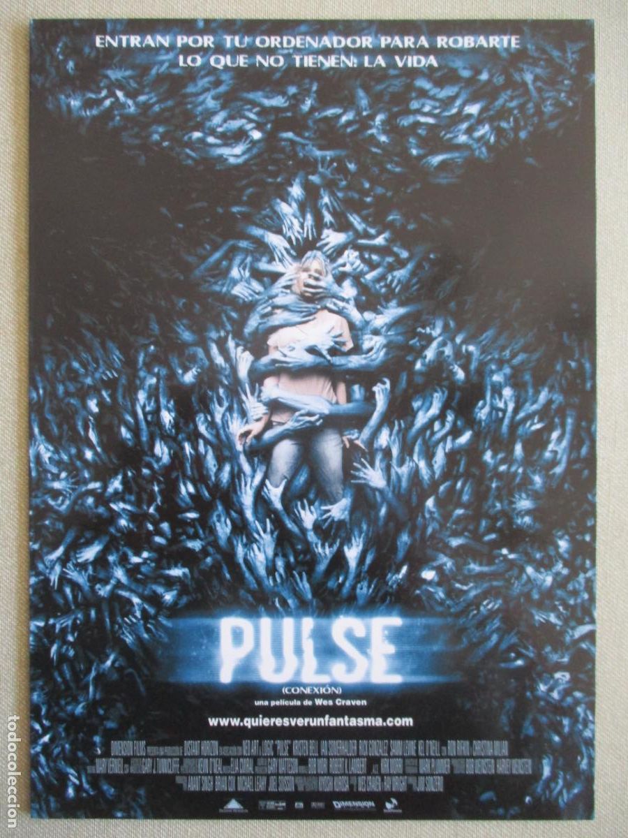 Cine: PULSE. GUIA ORIGINAL ESTRENO. PEDIDO MINIMO EN GUIAS 10 EUROS.