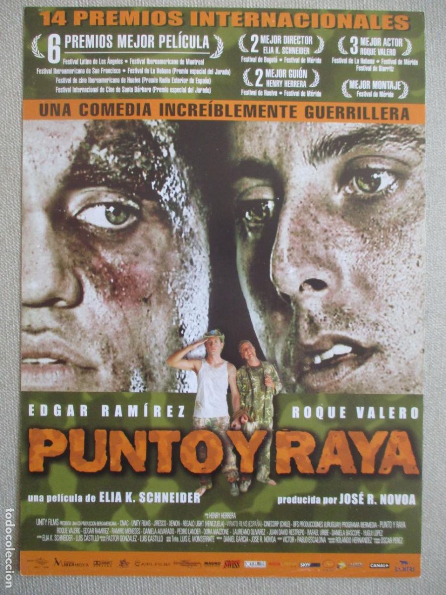 Cine: PUNTO Y RAYA. GUIA ORIGINAL ESTRENO. PEDIDO MINIMO EN GUIAS 10 EUROS.