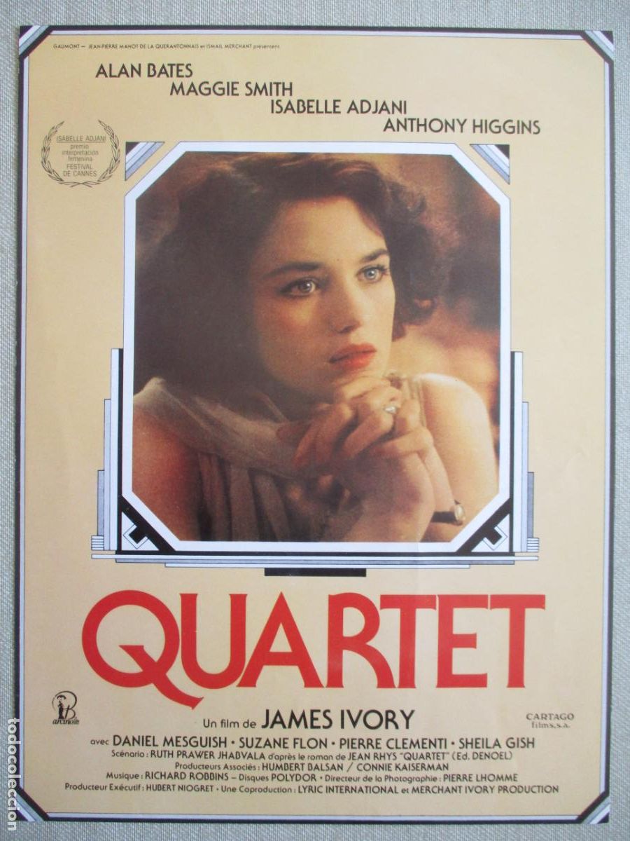 Cine: QUARTET. GUIA ORIGINAL ESTRENO. PEDIDO MINIMO EN GUIAS 10 EUROS.