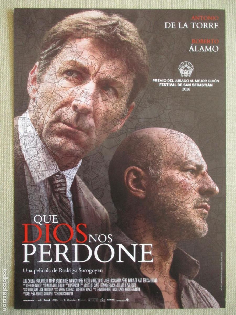 Cine: QUE DIOS NOS PERDONE. GUIA ORIGINAL ESTRENO. PEDIDO MINIMO EN GUIAS 10 EUROS.