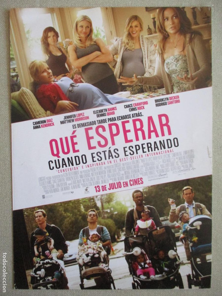 Cine: QUE ESPERAR CUANDO ESTAS ESPERANDO. GUIA ORIGINAL ESTRENO. PEDIDO MINIMO EN GUIAS 10 EUROS.