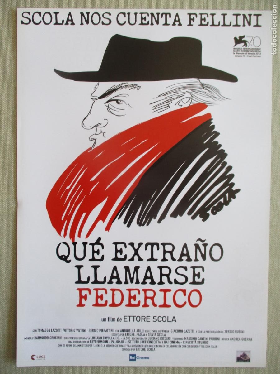 Cine: QUE EXTRA&Ntilde;O LLAMARSE FEDERICO. GUIA ORIGINAL ESTRENO. PEDIDO MINIMO EN GUIAS 10 EUROS.
