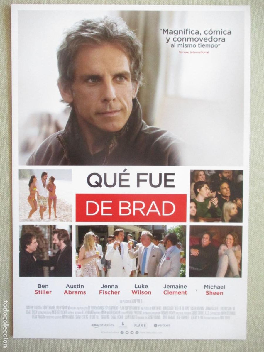 Cine: QUE FUE DE BRAD. GUIA ORIGINAL ESTRENO. PEDIDO MINIMO EN GUIAS 10 EUROS.