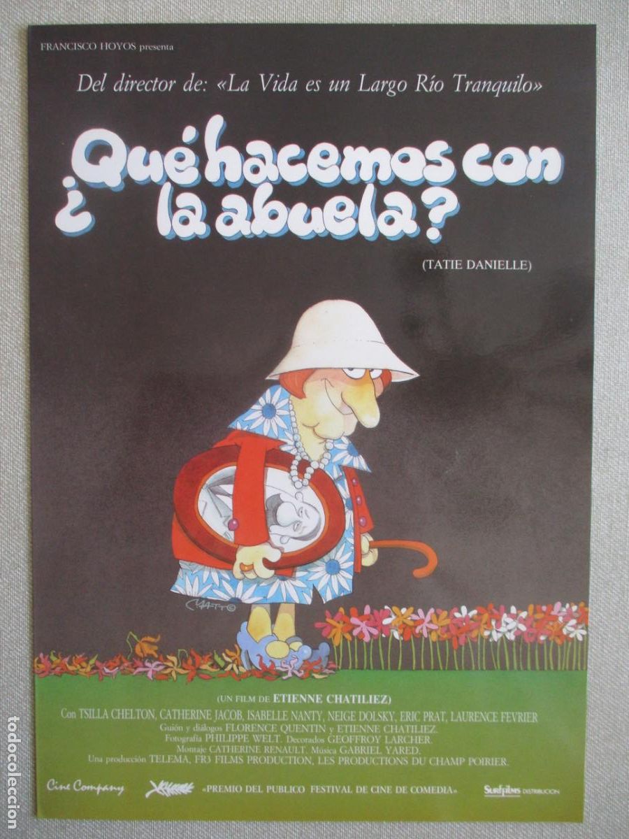 Cine: &iquest;QUE HACEMOS CON LA ABUELA?. GUIA ORIGINAL ESTRENO. PEDIDO MINIMO EN GUIAS 10 EUROS.